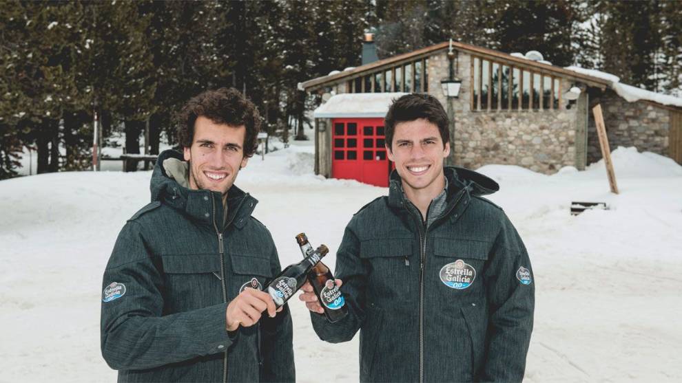 Mir y Rins se divierten presentando a su nuevo patrocinador