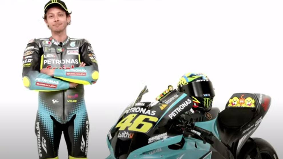 Valentino Rossi ya viste los colores Petronas