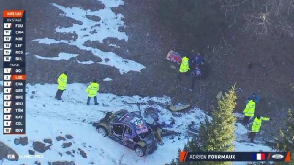 Terrorífico accidente en el rally Montecarlo