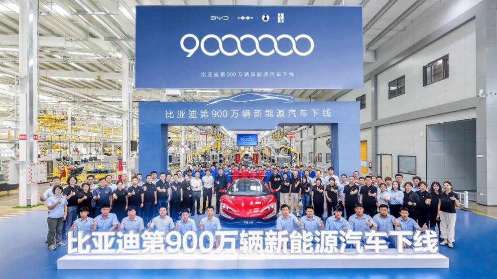 BYD alcanza los 9 millones de vehículos enchufables y consolida su liderazgo mundial