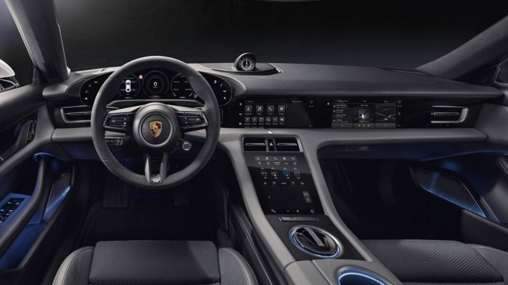 Así es el diseño interior del nuevo Porsche Taycan 100% eléctrico