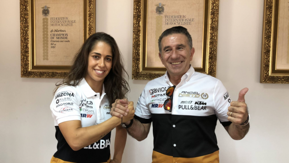 María Herrera competirá en la nueva Copa del Mundo MotoE con el Ángel Nieto Team
