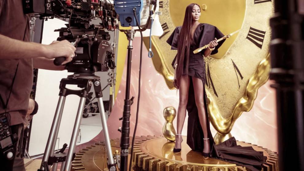 Naomi Campbell en una de las fotos del Calendario Pirelli