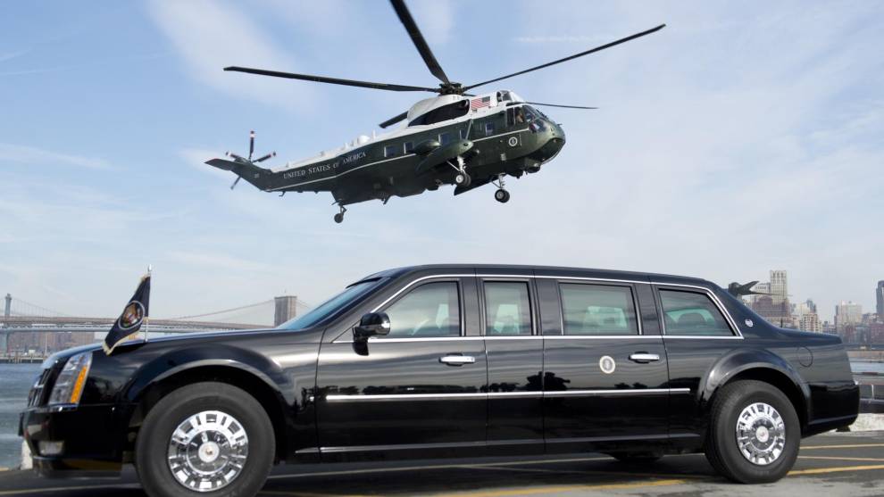 El coche presidencial de Estados Unidos es un coche totalmente equipado para defender al presidente