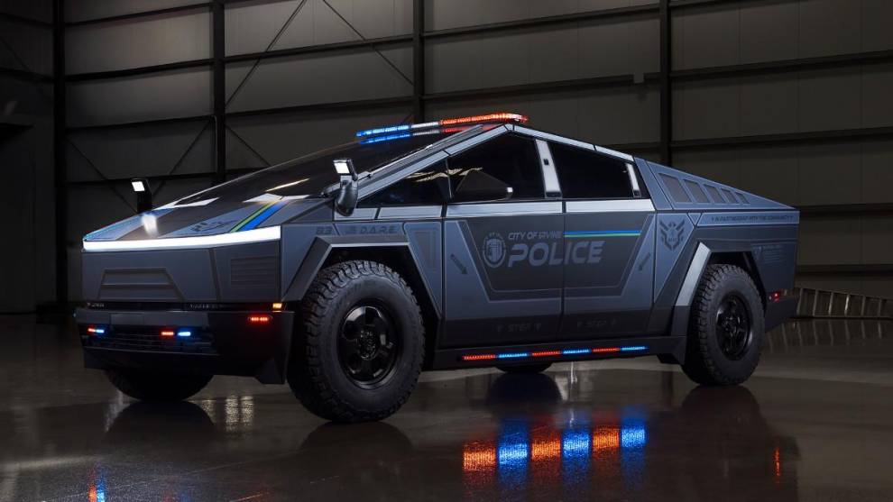 El Tesla Cybertruck de la policía de Irvine, California