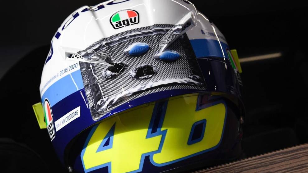 Rossi, una 'Viagra' menos en el casco