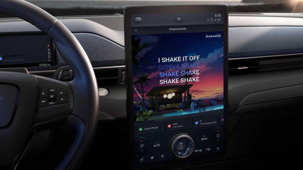 La aplicación de Ford que se usa como karaoke