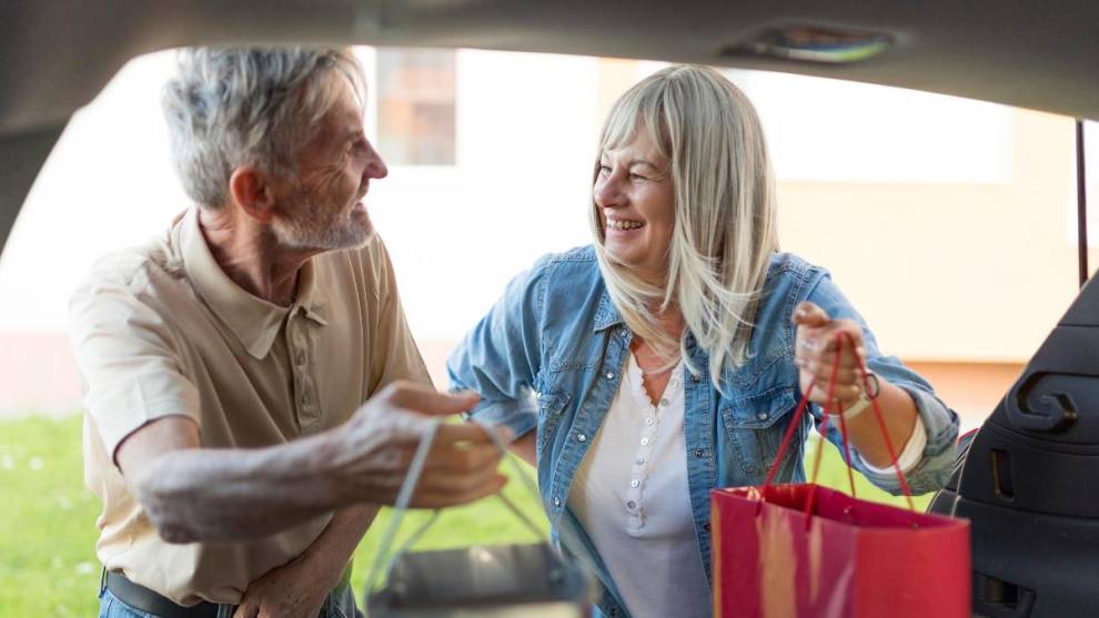 Las compras de Navidad en la parte trasera del coche pueden suponer una multa