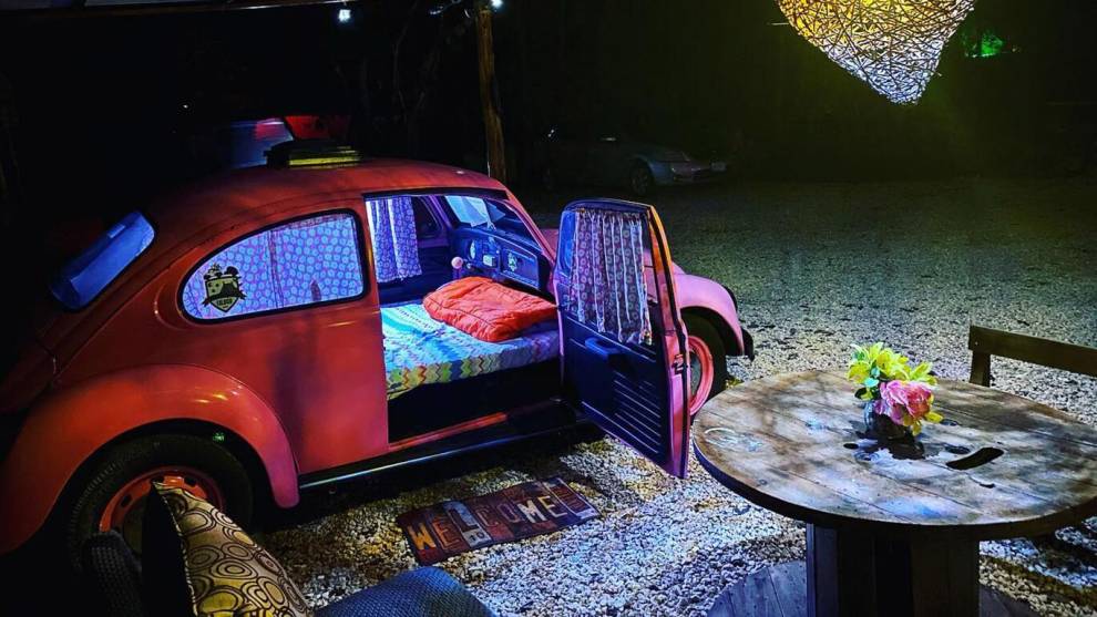 ¿Estarías dispuesto a dormir en un Volkswagen Escarabajo?