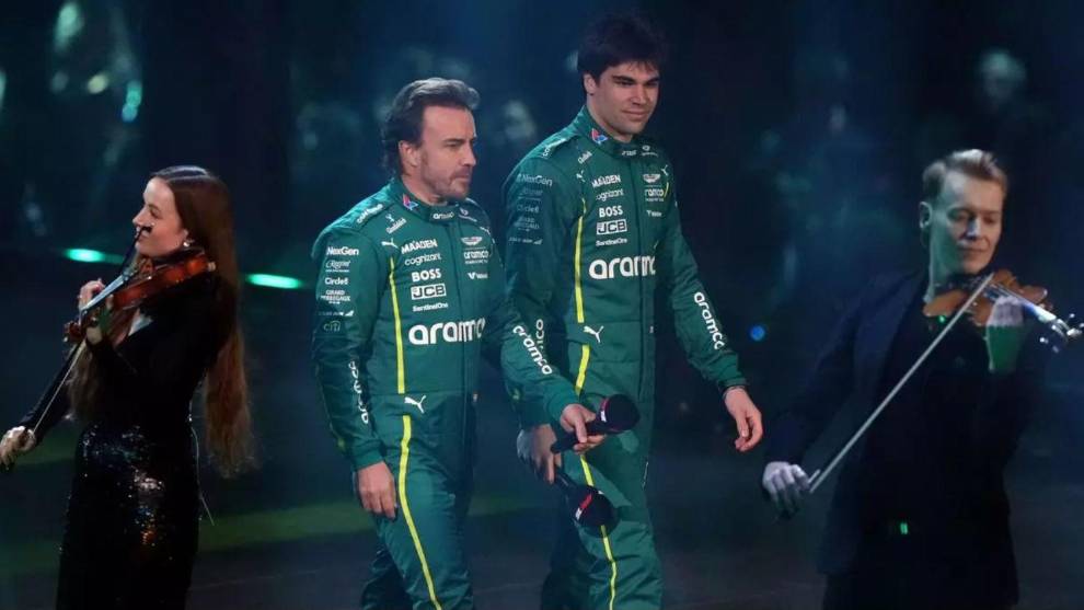 Fernando Alonso y Lance Stroll, de Aston Martin